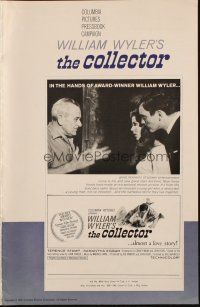 7t110 COLLECTOR pressbook '65 Terence Stamp & Samantha Eggar, William Wyler directed!