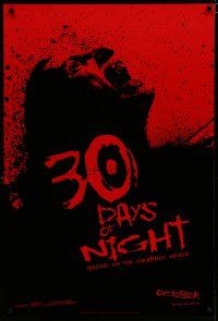 7w030 30 DAYS OF NIGHT teaser DS 1sh '07 Josh Hartnett & Melissa George fight vampires in Alaska!