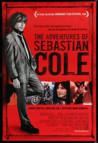 7w043 ADVENTURES OF SEBASTIAN COLE 1sh '98 cool image of Adrian Grenier in suit!