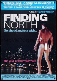 7w189 FINDING NORTH English 1sh '99 bizarre image of naked man over city!