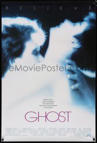 7w223 GHOST 1sh '90 classic Patrick Swayze & Demi Moore romantic close up!