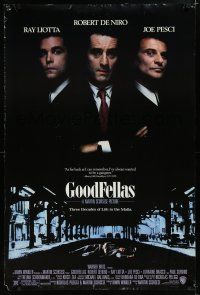 7w237 GOODFELLAS DS 1sh '90 Robert De Niro, Joe Pesci, Ray Liotta, Martin Scorsese!