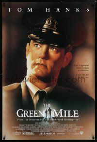7w246 GREEN MILE advance DS 1sh '99 Tom Hanks, Michael Clarke Duncan, Stephen King fantasy!
