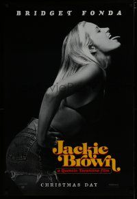 7w319 JACKIE BROWN teaser 1sh '97 Quentin Tarantino, cool image of sexy Bridget Fonda!