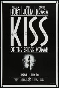 7w352 KISS OF THE SPIDER WOMAN advance 1sh '85 Sonia Braga, William Hurt, Raul Julia!