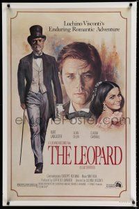 7w386 LEOPARD 1sh R83 Visconti's Il Gattopardo, Mascii art of Burt Lancaster, Delon, Cardinale!