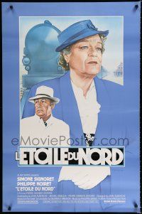 7w389 L'ETOILE DU NORD 1sh '83 Signoret & Noiret by Ferracci, written by Georges Simenon!