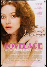 7w416 LOVELACE advance DS 1sh '13 pretty Amanda Seyfried in title role as Linda Lovelace!