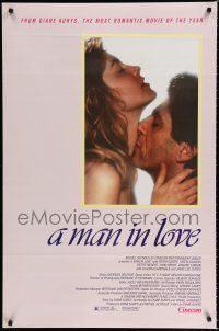 7w431 MAN IN LOVE 1sh '87 Diane Kurys' Un Homme Amoureux, Greta Scacchi, Peter Coyote!