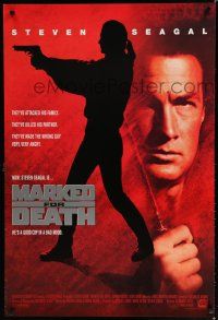 7w440 MARKED FOR DEATH int'l 1sh '90 tough guy Steven Seagal is a good cop in a bad mood!
