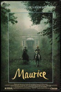 7w445 MAURICE 1sh '87 gay homosexual romance directed by James Ivory, produced by Ismail Merchant!