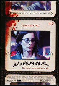 7w514 NOVEMBER DS 1sh '04 Courtney Cox, the truth lies outside the frame!