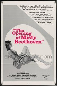 7w529 OPENING OF MISTY BEETHOVEN 1sh '76 Radley Metzger, sexy Constance Money in title role!