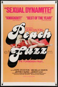 7w546 PEACH FUZZ 1sh '77 introducing sexiest Jean Dalton, the forbidden fruit!
