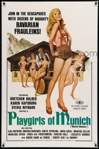 7w576 PLAYGIRLS OF MUNICH 1sh '77 join the sexcapades with dozens of naughty Bavarian frauleins!