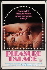7w578 PLEASURE PALACE 1sh '79 Jamie Gillis, where every man is king, super sexy close up Serena!