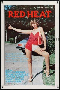 7w610 RED HEAT 1sh '81 sexy hitchhiker Rita Cummings gets caught up in a bizarre mystery!