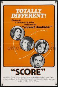 7w645 SCORE 1sh '72 directed by Radley Metzger, a weekend of sexy mixed doubles!