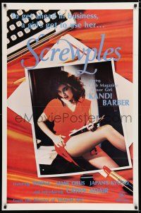 7w652 SCREWPLES 1sh '79 sexy covergirl Kandi Barber, Jamie Gillis, Serena!