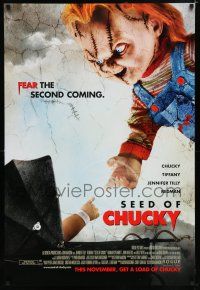 7w654 SEED OF CHUCKY advance DS 1sh '04 Brad Dourif, Jennifer Tilly, fear the second coming!