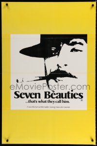 7w656 SEVEN BEAUTIES 1sh '76 Lina Wertmuller directed, wannabe gangster Giancarlo Giannini!