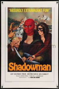 7w661 SHADOWMAN 1sh '75 Nuits rouges, art from wacky Georges Franju mystery!