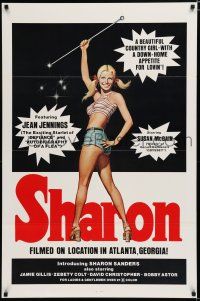 7w664 SHARON 1sh '72 Jena Jennings, Sharon Sanders, country girl sex!