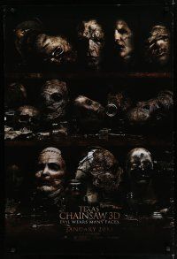 7w756 TEXAS CHAINSAW 3D January 2013 style teaser DS 1sh '13 Daddario, evil wears many faces!