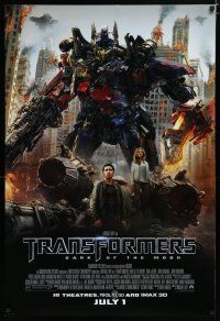 7w783 TRANSFORMERS: DARK OF THE MOON advance DS 1sh '11 Michael Bay action, Shia LaBeouf!