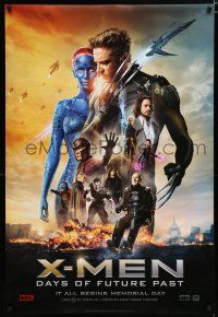 7w847 X-MEN: DAYS OF FUTURE PAST style A teaser DS 1sh '14 Lawrence, Jackman, Paquin, & cast!