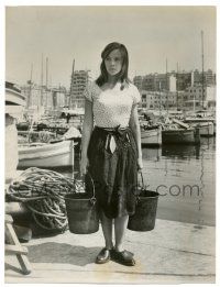 7x143 FANNY deluxe 10x13.25 still '61 portrait of fishmonger's daughter Leslie Caron by Zinn Arthur!