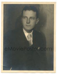 7x190 UNKNOWN ACTOR deluxe 10x13 still '30s close portrait in suit & tie by Ruth Harriet Louise!