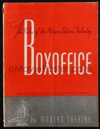 7x090 BOX OFFICE exhibitor magazine February 4, 1939 Ritz Brothers in Three Musketeers & more!