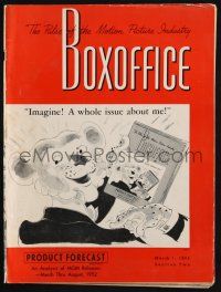 7x091 BOX OFFICE exhibitor magazine March 1, 1952 MGM's new personalities & Technicolor movies!
