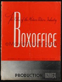 7x089 BOX OFFICE exhibitor magazine November 26, 1938 Terror of Tiny Town, The Cowboy & the Lady!