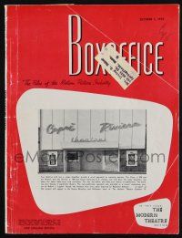 7x096 BOX OFFICE exhibitor magazine October 5, 1959 4-D Man, profits from selling candy bars!
