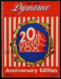 7x045 DYNAMO ANNIVERSARY EDITION exhibitor magazine April 1945 the history of 20th Century Fox!