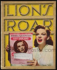 7x052 LION'S ROAR exhibitor magazine November 1945 Judy Garland, Hirschfeld art, Tom & Jerry +more!