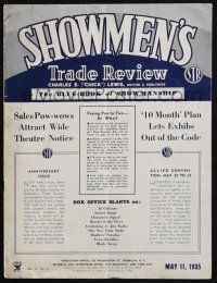 7x118 SHOWMEN'S TRADE REVIEW exhibitor magazine May 11, 1933 The New Adventures of Tarzan & more!