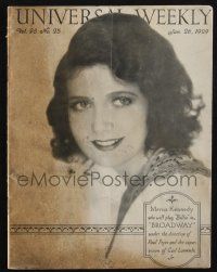 7x058 UNIVERSAL WEEKLY exhibitor magazine January 26, 1929 Tarzan the Mighty, Broadway & more!