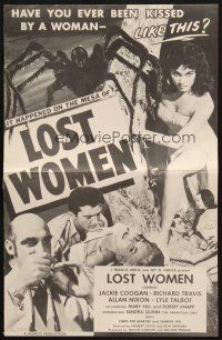 7x705 MESA OF LOST WOMEN pressbook '52 grown up Jackie Coogan vs super women who kissed & killed!