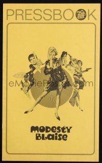 7x713 MODESTY BLAISE pressbook '66 Bob Peak art of sexiest female secret agent Monica Vitti!
