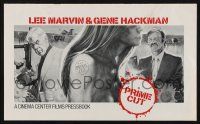 7x762 PRIME CUT pressbook '72 Lee Marvin with machine gun, Gene Hackman with meat cleaver!