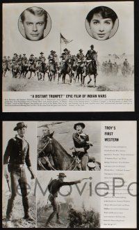 7x213 DISTANT TRUMPET 4 11x13.25 stills '64 Troy Donahue, Suzanne Pleshette, cool cavalry images!