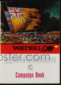 7x893 WATERLOO English pressbook '70 great artwork of Rod Steiger as Napoleon Bonaparte!