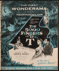 7x402 5000 FINGERS OF DR. T pressbook '53 Peter Lind Hayes, Healy, Conried written by Dr. Seuss!