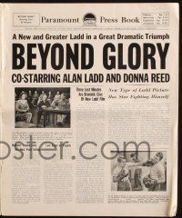 7x441 BEYOND GLORY pressbook '48 West Point military cadet Alan Ladd & Donna Reed!