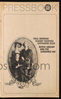 7x475 BUTCH CASSIDY & THE SUNDANCE KID pressbook '69 Paul Newman, Robert Redford, Katharine Ross