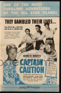7x481 CAPTAIN CAUTION pressbook R46 Hal Roach's adapation of Kenneth Roberts' novel of manly men!