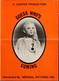 7x601 GUESS WHO'S COMING? pressbook '69 candid behind-the-scenes look at today's sex moviemakers!